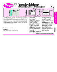 Thumbnail of document Data Sheet - DL001 Temperature Data Logger